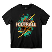 Black Football vibes Heavy Core Tee - NancyCooperArtShop