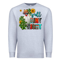 Heather Grey y'all aint right Premium Sweatshirt - AdoDesignShop