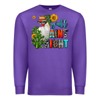 Purple y'all aint right Premium Sweatshirt - AdoDesignShop