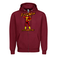 Burgundy turbo man Zipper Hoodie - maiPhamDesign