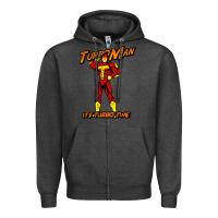 Charcoal Heather turbo man Zipper Hoodie - maiPhamDesign