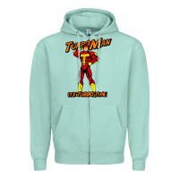 Seafoam turbo man Zipper Hoodie - maiPhamDesign