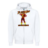White turbo man Zipper Hoodie - maiPhamDesign