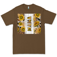 Cacao western mother's day mama with cowhide and sunflowers tumbler tbs Premium Tee - TumblerDesignByShophia