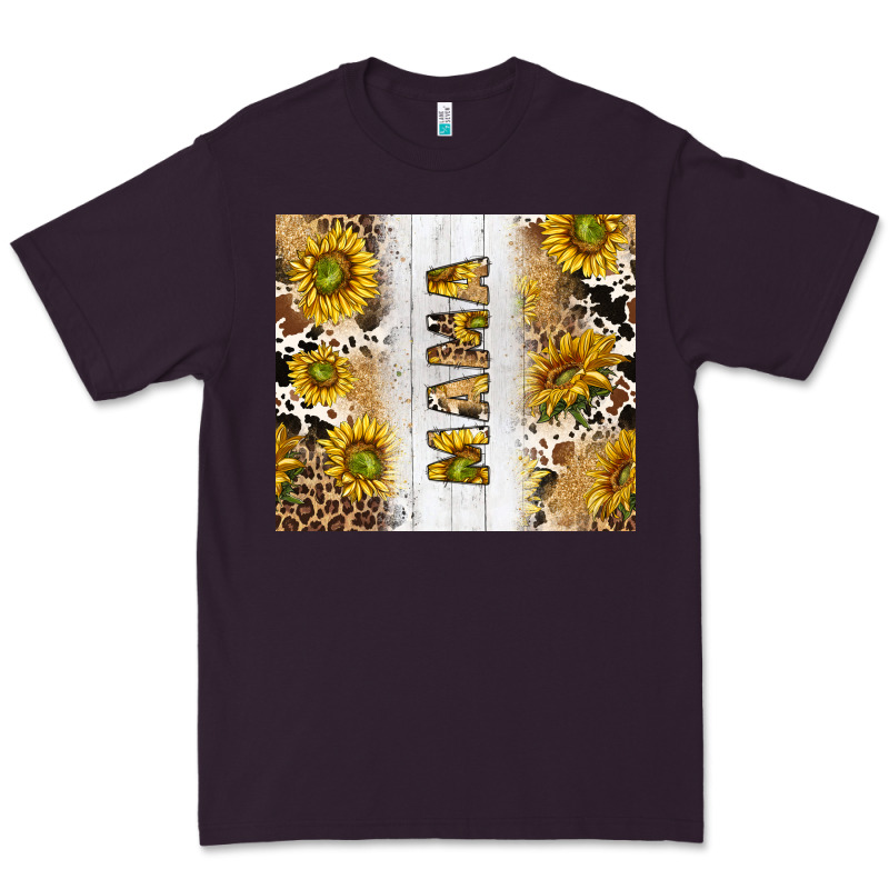 Western Mother's Day Mama With Cowhide And Sunflowers Tumbler Tbs Premium Tee by TumblerDesignByShophia | Teevron