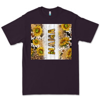 Plum western mother's day mama with cowhide and sunflowers tumbler tbs Premium Tee - TumblerDesignByShophia
