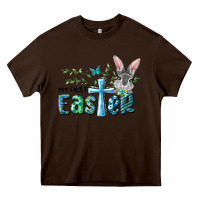 Chocolate Brown My First Easter Bunny Boy Heavy Core Tee - RanaPortraitStore