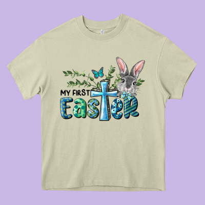 My First Easter Bunny Boy Heavy Core Tee Designed By Ranaportraitstore