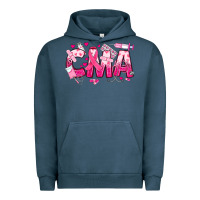 Pigment Midnight Navy breast cancer cma certified medical assistant Urban Hoodie - JahusDesignShop