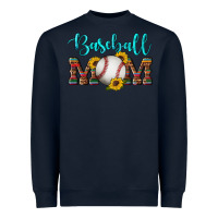 Navy western leopard serape wooden sunflowers  turquoise glitter mom baseba Heavyweight Sweatshirt - Artiststas