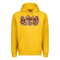 Lemon Christmas Dog Coffee Premium Hoodie - CowhideDigitalArt