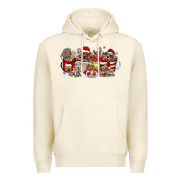 Sandshell Christmas Dog Coffee Premium Hoodie - CowhideDigitalArt