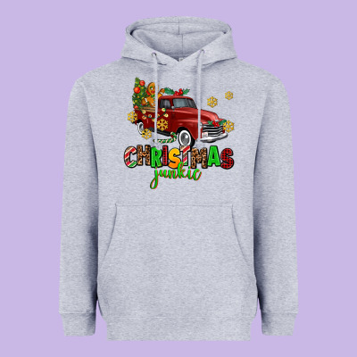 Christmas Junkie Heavyweight Hoodie Designed By Adodesignshop