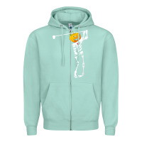 Seafoam Golf Skeleton Pumpkin Halloween Shirt Zipper Hoodie - maiPhamDesign