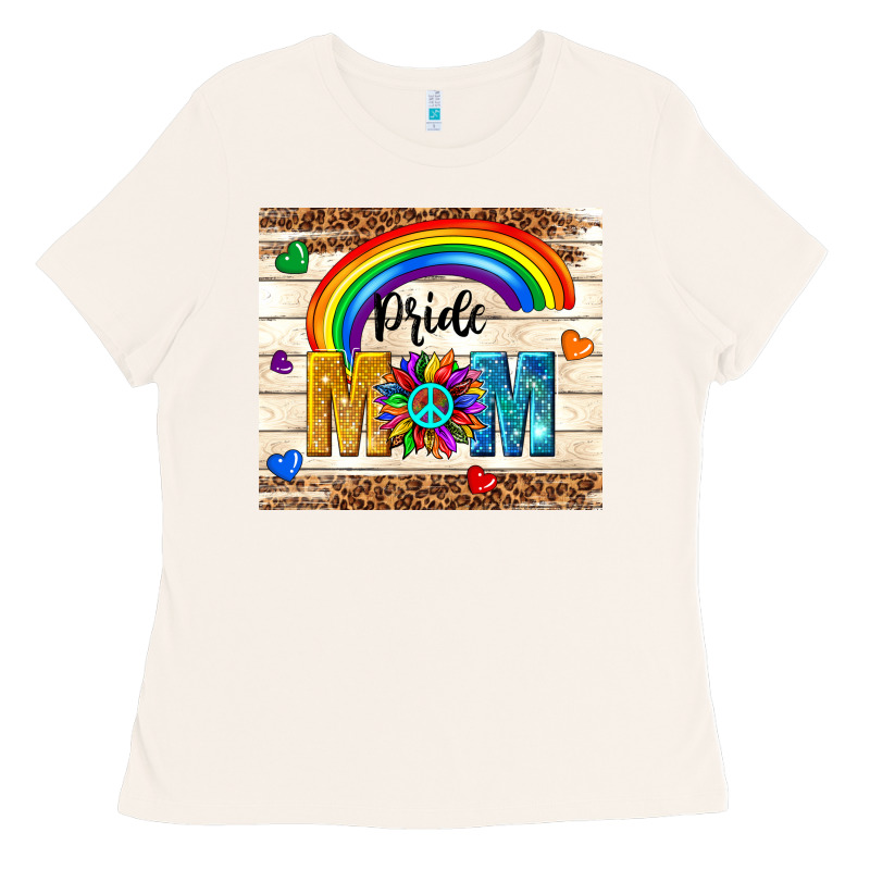 Pride Mom Ladies Tee by TumblerDesignByShophia | Teevron