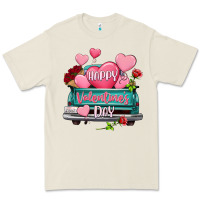 Bone Happy Valentine's day turquoise truck Premium Tee - HowdyJamesFarm