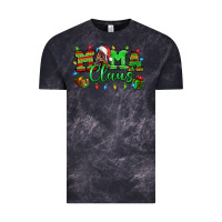 Cloud Black Mama claus christmas lights and gifts mother's day Vintage Tee - HowdyJamesFarm