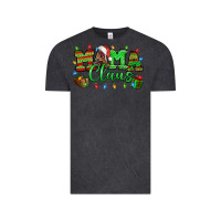 Vintage Black Mama claus christmas lights and gifts mother's day Vintage Tee - HowdyJamesFarm