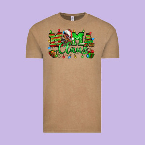 Mama Claus Christmas Lights And Gifts Mother's Day Vintage Tee Designed By Howdyjamesfarm