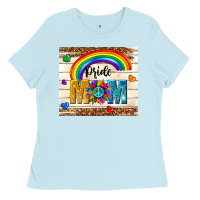 Baby Blue pride mom Ladies Tee - TumblerDesignByShophia