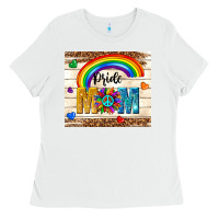 White pride mom Ladies Tee - TumblerDesignByShophia