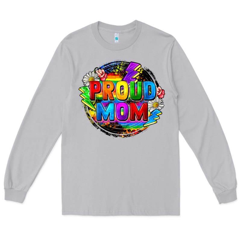 Proud Mom Lgbt Long Sleeve Tee by FaDigitalArtStudio | Teevron