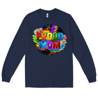 Navy proud mom lgbt Long Sleeve Tee - FaDigitalArtStudio