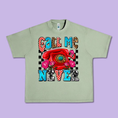 Call Me Never Olivia Urban Heavy Tee Designed By Oliviacreatesart