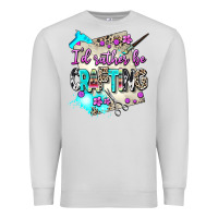 Dove Grey i d rather be crafting Premium Sweatshirt - AdoDesignShop