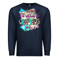Navy i d rather be crafting Premium Sweatshirt - AdoDesignShop