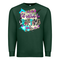 Sports Green i d rather be crafting Premium Sweatshirt - AdoDesignShop