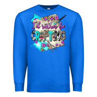 True Royal i d rather be crafting Premium Sweatshirt - AdoDesignShop