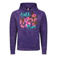 Cloud Purple Faith hope cure Breast Cancer Vintage Hoodie - FaDigitalArtStudio
