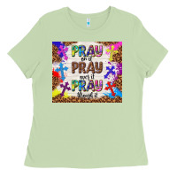 Matcha pray on it pray over it pray through it Ladies Tee - TumblerDesignByShophia