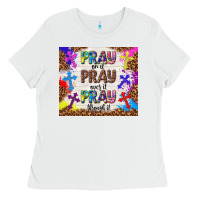 White pray on it pray over it pray through it Ladies Tee - TumblerDesignByShophia