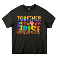 Asphalt LGBTQ+ together we rise Heavy Core Tee - NancyCooperArtShop
