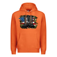 Carrot american flag with army boots Premium Hoodie - RanaPortraitStore