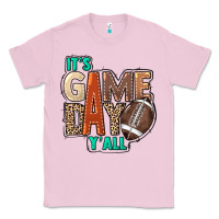 Bubblegum Pink It's game day y'all Classic Tee - HowdyJamesFarm