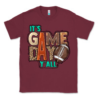 Burgundy It's game day y'all Classic Tee - HowdyJamesFarm