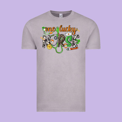 One Lucky Nurse St. Patrick's Day Vintage Tee Designed By Cowgirlartshop