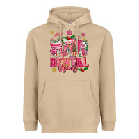 Mushroom pink christmas teeth dental squad Heavyweight Hoodie - AdoDesignShop