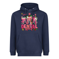 Pink Christmas Teeth Dental Squad Heavyweight Hoodie | Teevron