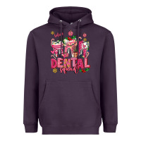 Plum pink christmas teeth dental squad Heavyweight Hoodie - AdoDesignShop