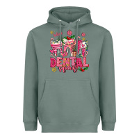 Sage pink christmas teeth dental squad Heavyweight Hoodie - AdoDesignShop