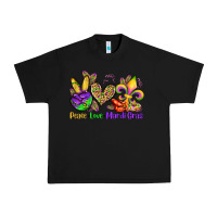 Black peace love mardi gras olivia Urban Heavy Tee - OliviaCreatesArt