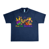 Navy peace love mardi gras olivia Urban Heavy Tee - OliviaCreatesArt