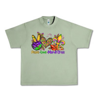Oil Green peace love mardi gras olivia Urban Heavy Tee - OliviaCreatesArt