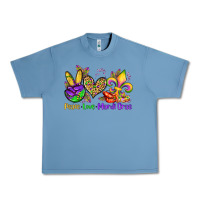 Pebble Blue peace love mardi gras olivia Urban Heavy Tee - OliviaCreatesArt