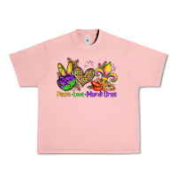 Salmon peace love mardi gras olivia Urban Heavy Tee - OliviaCreatesArt