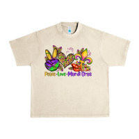 Sandshell peace love mardi gras olivia Urban Heavy Tee - OliviaCreatesArt